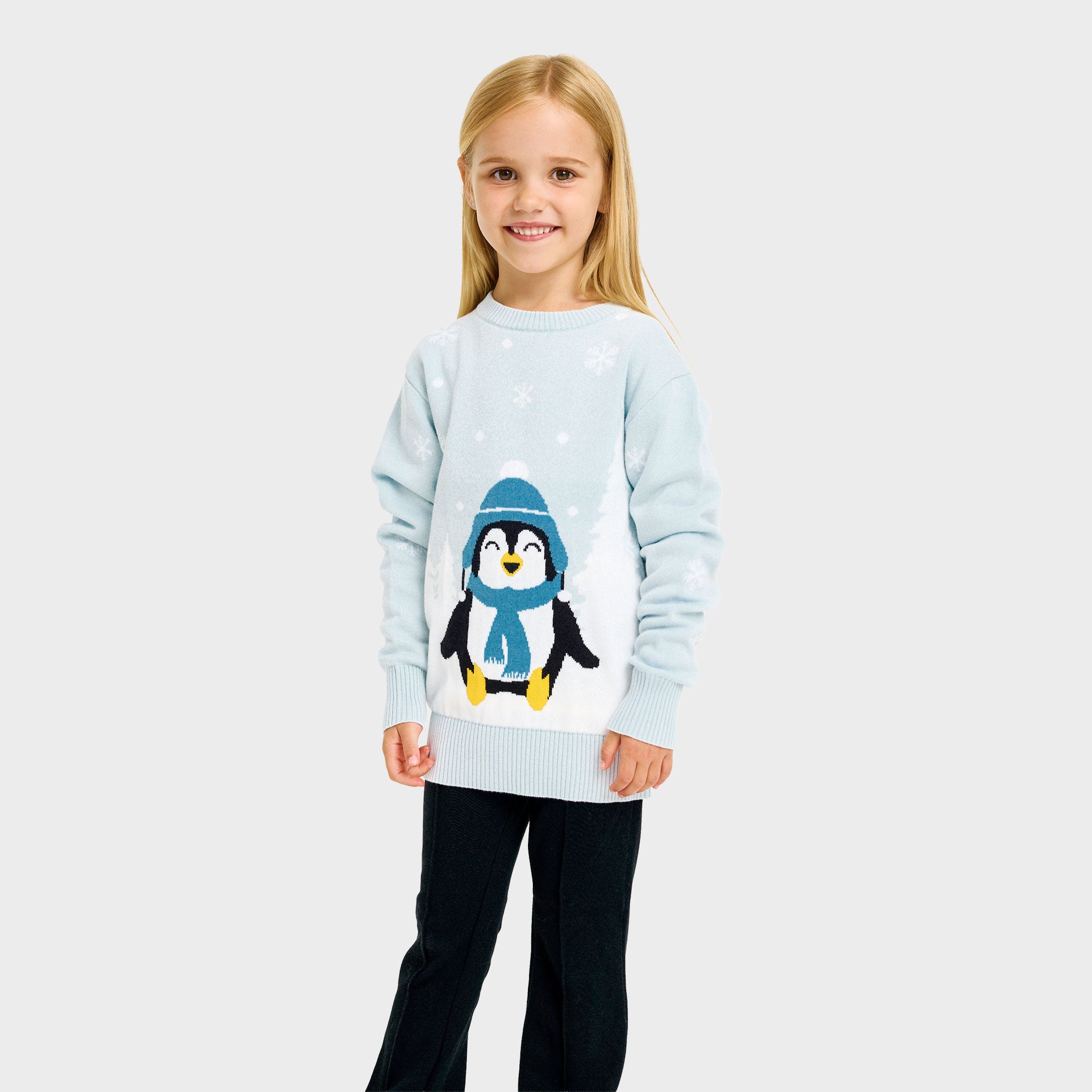 Den søde pingvin julesweater - Barn.